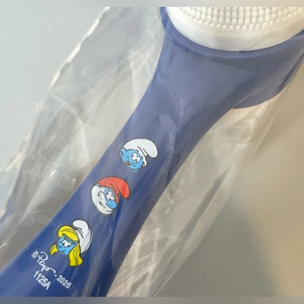 The Smurfs Blue Facial Brush for Gentle Cleansing